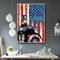 DIY 5D Diamond Painting Superhero and Flag by Numbers Kits for Adult and Kids,Round Full Drill Crystal Rhinestone Cross Stitch Arts Craft Canvas for Home Wall Decor.(11.8X15.7in/30X40cm)